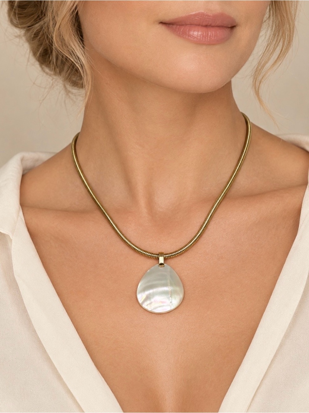Sarah Coventry necklace & teardrop pendant vtg